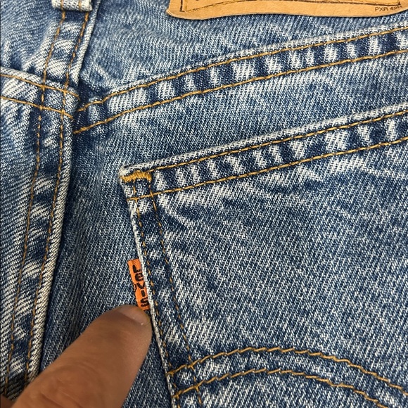 Vintage Levi's Orange tag Classic Blue Denim Shorts - Picture 5 of 5
